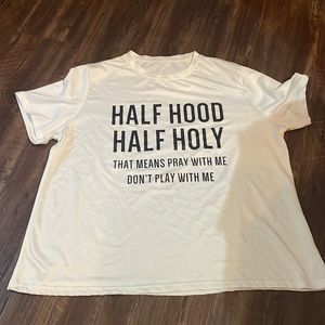 Women’s 2XL white T-shirt